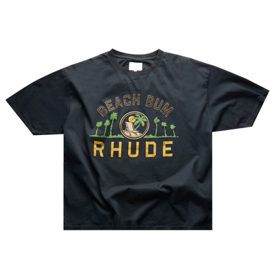 Pre-owned Rhude Palmera Tee 'vintage Black'