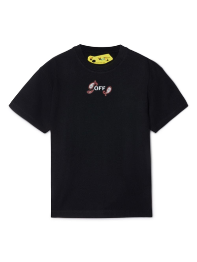 Shop Off-white T-shirt Cotone Nero In Black