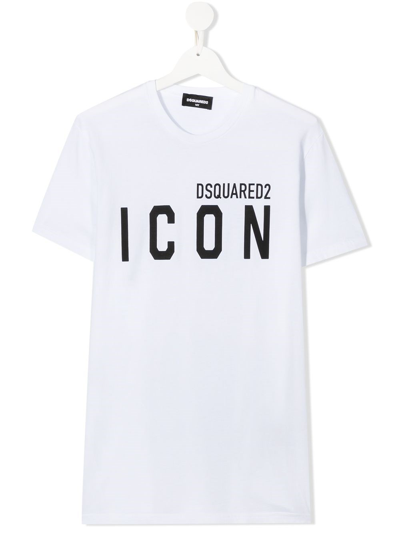 Shop Dsquared2 T-shirt Cotone Bianco In White