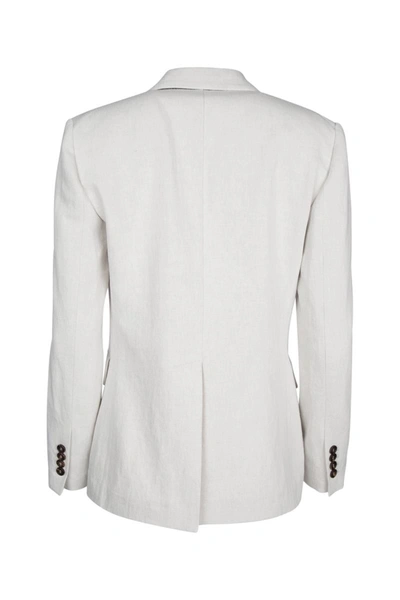 Shop Brunello Cucinelli Jackets And Vests In Gesso