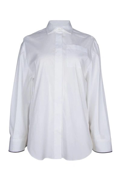 Shop Brunello Cucinelli Shirts In Bianco