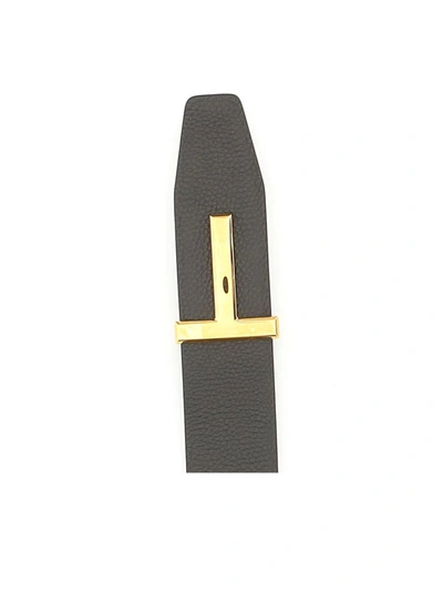 Shop Tom Ford Belts In Brown + Black