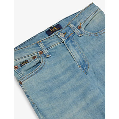 Shop Polo Ralph Lauren Girls Hartley Kids Girl's Eldridge Brand-patch Stretch-denim Jeans