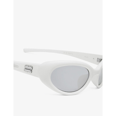 Shop Gentle Monster Women's Gelati W3 Oval-frame Acetate Sunglasses