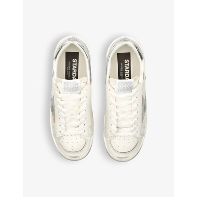 Shop Golden Goose Women's White/oth Women's Stardan 80185 Leather Low-top Trainers