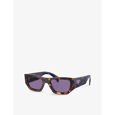 Prada Unisex Sunglass Pr A01s In Brown