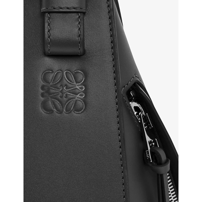 Shop Loewe Womens Black Hammock Compact Leather Shoulder Bag