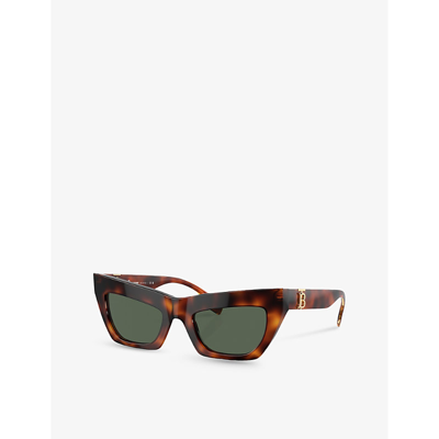 Burberry Womens Brown Be4405 Cat-eye-frame Acetate Sunglasses In Brown