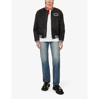 Shop Kenzo Lucky Tiger Brand-embroidered Shell Jacket In Black