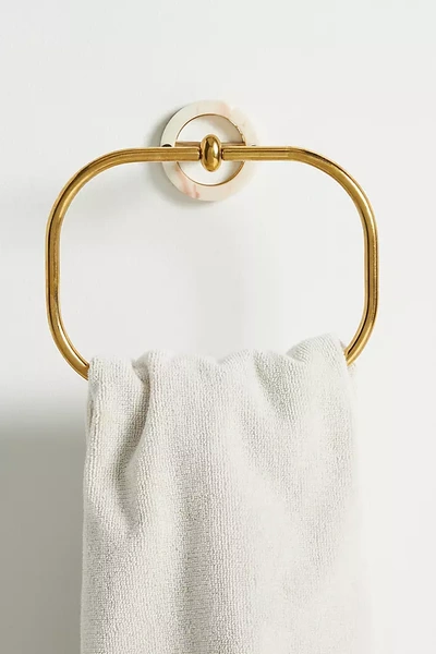 Shop Anthropologie Kaia Towel Ring In Brown