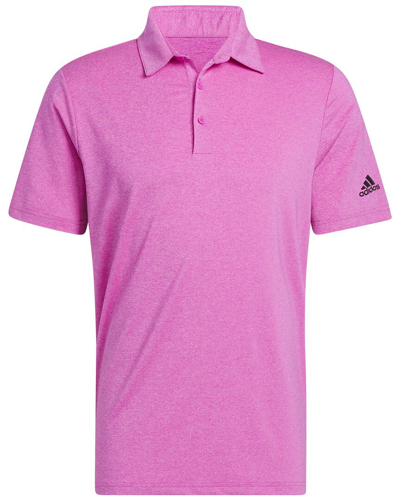 Shop Adidas Golf Ultimate365 Heather Polo Shirt In Pink