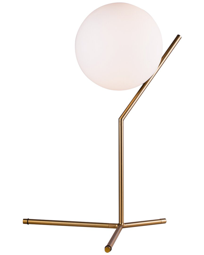 Shop Bethel International Table Lamp In Brass