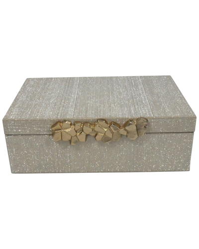 Shop Sagebrook Home 12in Shimmer Box In Gold