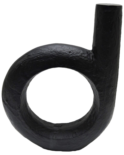 Sagebrook Home 12in Looped Metal Sculpture In Black