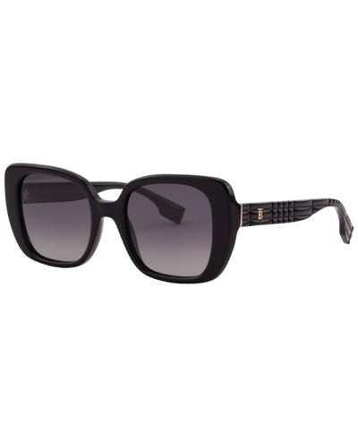 Shop Burberry Unisex Be4371 52mm Polarized Sunglasses In Black