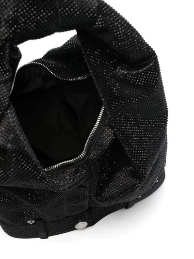 Shop Alexander Wang Crystal-embellished Tote Bag In Black