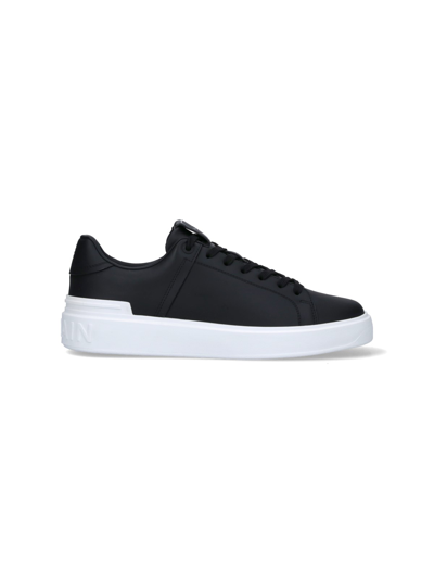 Shop Balmain "low" Sneakers In Black  