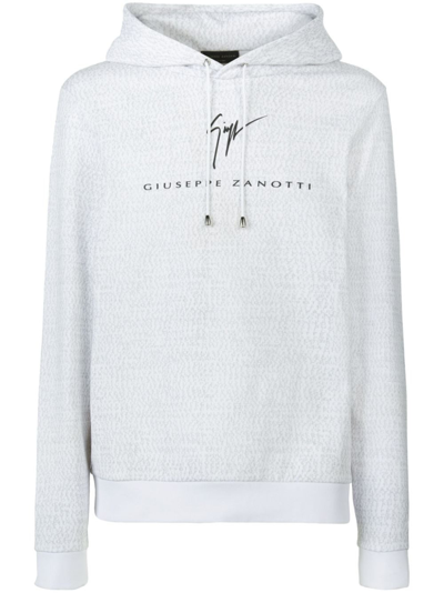 Shop Giuseppe Zanotti 'monogram' Logo Sweatshirt In ホワイト