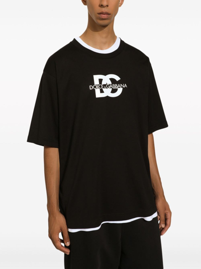 Shop Dolce & Gabbana T-shirt Logo In ブラック