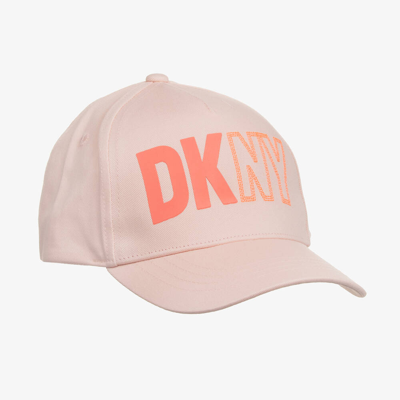 Shop Dkny Girls Pink Cotton Cap