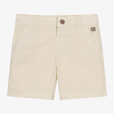 Shop Carrèment Beau Boys Beige Cotton Twill Shorts