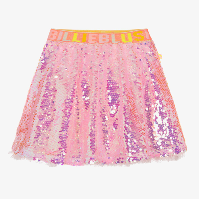 Shop Billieblush Girls Pink Sequinned Skirt