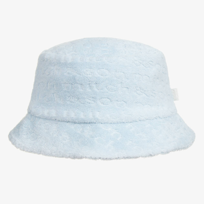 Shop Mitch & Son Baby Boys Blue Cotton Terry Bucket Hat