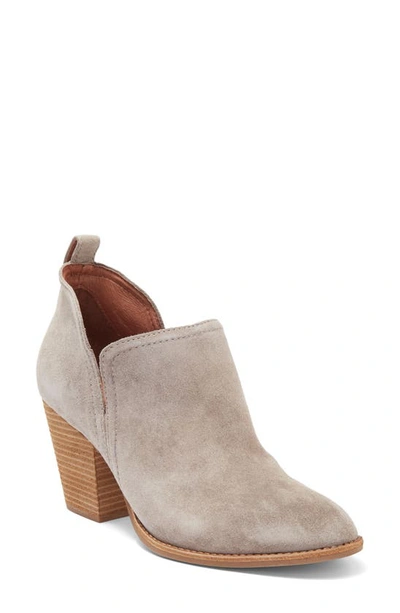 Shop Jeffrey Campbell Rosalee Bootie In Taupe Sued