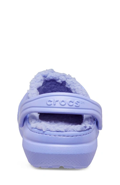 Shop Crocs Kids' Classic Lined Clog In Digital Violet
