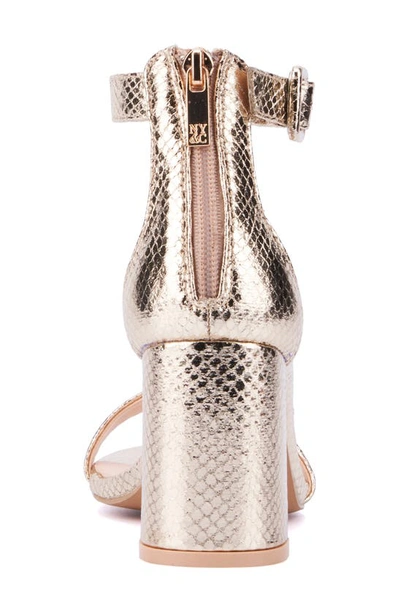 New York And Company Lulu Heeled Sandal In Gold
