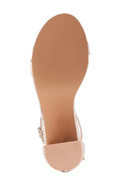 New York And Company Lulu Heeled Sandal In Gold