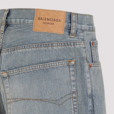 Shop Balenciaga Waterproof Jeans In Blue