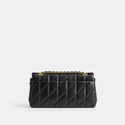 Coach Tabby 26 Nappa Leather Shoulder Bag In Brass/black