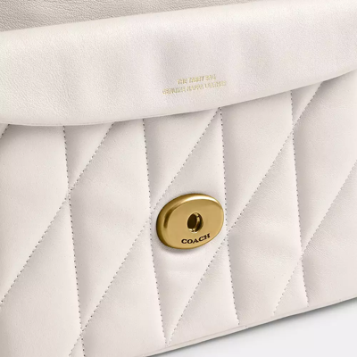 Coach Tabby Shoulder Bag 26 With Pillow Quilting In White