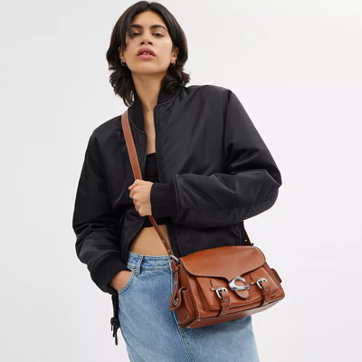 Coach Cargo Soft Tabby In Silver/burnished Amber