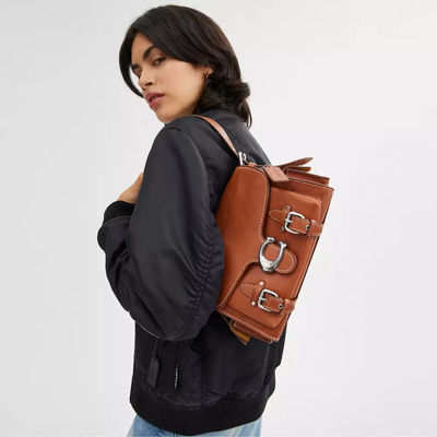 Coach Cargo Soft Tabby In Silver/burnished Amber