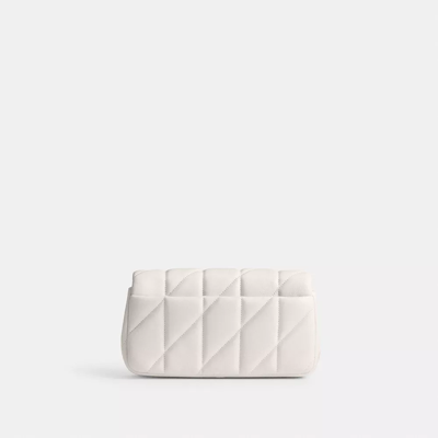 Coach Tabby Wristlet With Pillow Quilting In Brass/chalk