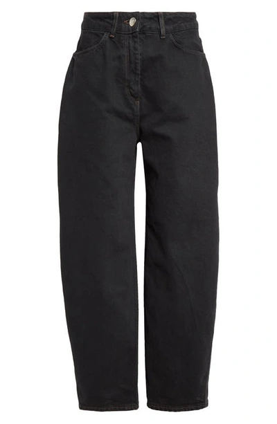 Shop Saks Potts Helle Organic Cotton Wide Leg Jeans In Black