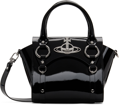 Shop Vivienne Westwood Black Small Betty Bag In N403 Black