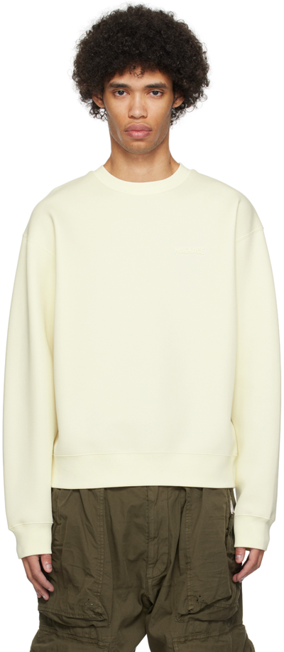Shop Mackage Off-white Julian Sweatshirt In Cream