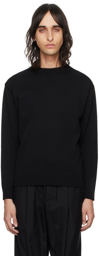 Shop Aton Black Washi Sweater In 005 Black