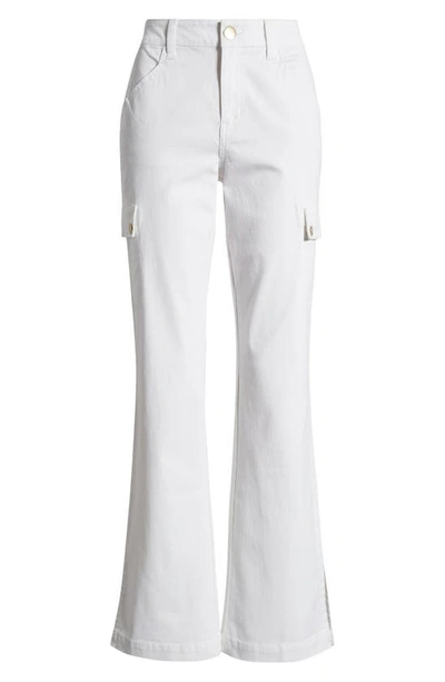 Shop 1822 Denim Cargo Bootcut Pants In White