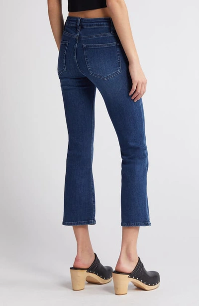 Shop Frame Le Crop Mid Rise Mini Boot Jeans In Thunderstorm