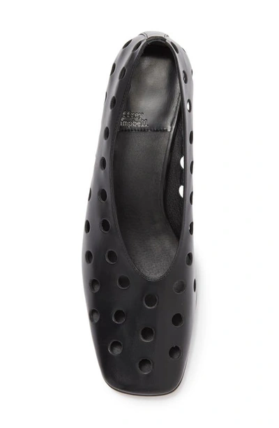 Shop Jeffrey Campbell Suckerpnch Perforated Pump In Black