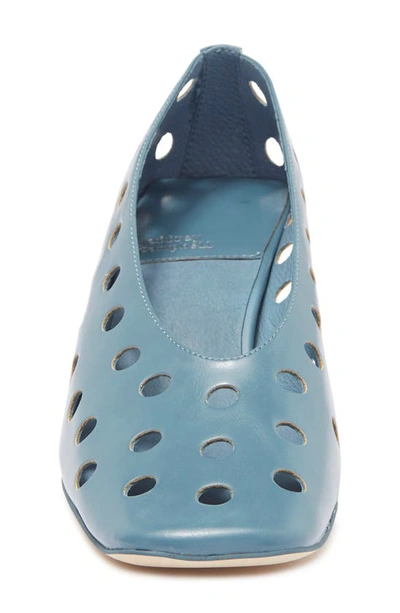 Shop Jeffrey Campbell Suckerpnch Perforated Pump In Dusty Blue