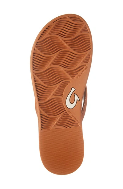 Shop Olukai Tiare Flip Flop In Fox / Fox