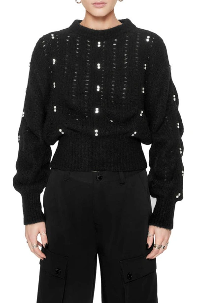 Shop Rebecca Minkoff Cecilia Alpaca Blend Sweater In True Black