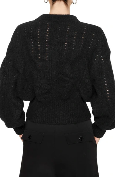 Shop Rebecca Minkoff Cecilia Alpaca Blend Sweater In True Black