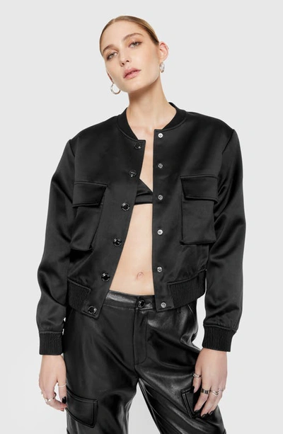 Shop Rebecca Minkoff Lucy Bomber Jacket In True Black