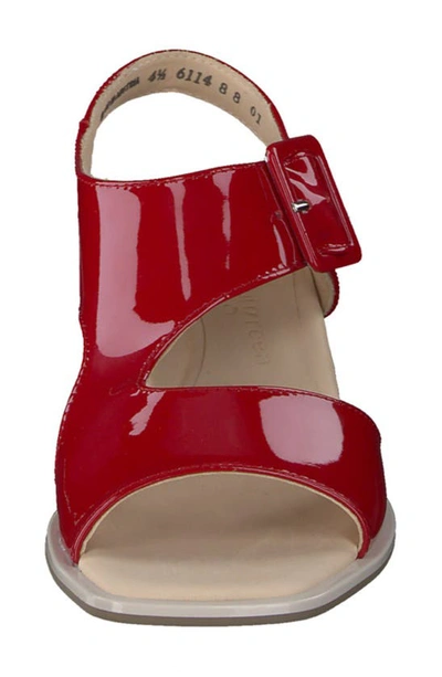 Shop Paul Green Tanya Slingback Sandal In Lipstick Patent